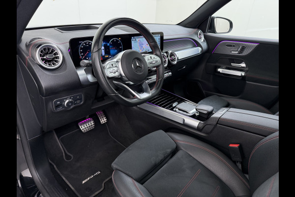 Mercedes-Benz EQB 250 AMG Pano-Dak 7-Pers.Leer/Alcantara Night Line Adap.Cruise Head-Up Display Lmv 20"Premium plus SOH 95% Elek.Stoelen+Memory+Ve Actieve park-assist Licht en zichtpakket 7-Persoons Led Privacy Glas DAB 1e Eigenaar Dealeronderhouden Origineel Nederlandse Auto