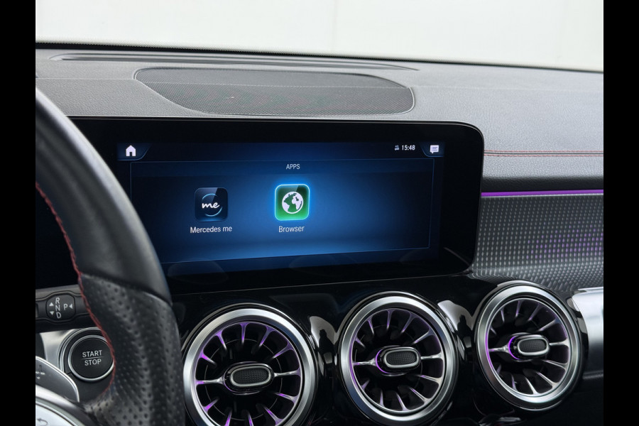 Mercedes-Benz EQB 250 AMG Pano-Dak 7-Pers.Leer/Alcantara Night Line Adap.Cruise Head-Up Display Lmv 20"Premium plus SOH 95% Elek.Stoelen+Memory+Ve Actieve park-assist Licht en zichtpakket 7-Persoons Led Privacy Glas DAB 1e Eigenaar Dealeronderhouden Origineel Nederlandse Auto