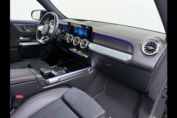Mercedes-Benz EQB 250 AMG Pano-Dak 7-Pers.Leer/Alcantara Night Line Adap.Cruise Head-Up Display Lmv 20"Premium plus SOH 95% Elek.Stoelen+Memory+Ve Actieve park-assist Licht en zichtpakket 7-Persoons Led Privacy Glas DAB 1e Eigenaar Dealeronderhouden Origineel Nederlandse Auto