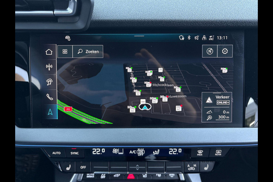 Audi A3 Sportback 40 TFSI e Advanced edition 204 pk S-tronic | Verlengde garantie | Navigatie | Parkeersensoren (Park assist) | Achteruitrijcamera | Adaptieve cruise control |