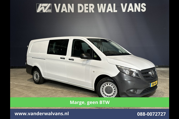Mercedes-Benz Vito 111 CDI **MARGE, Geen BTW** L3H1 Dubbele Cabine Euro6 Airco | 5-Zits | Camera | Navigatie | Cruisecontrol Trekhaak, Parkeersensoren