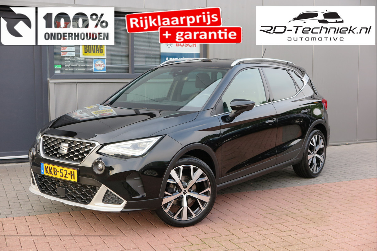 Seat Arona 1.0 TSI 70KW 95PK Xperience Connect, ,Led Matrix , Virtual cockpit, Keyless, Adaptive cruise, PDC, 18" LMV Navi,App / smartlink , Bleutooth , DAB+ etc. Dealer onderhouden . *1ste Eigenaar*