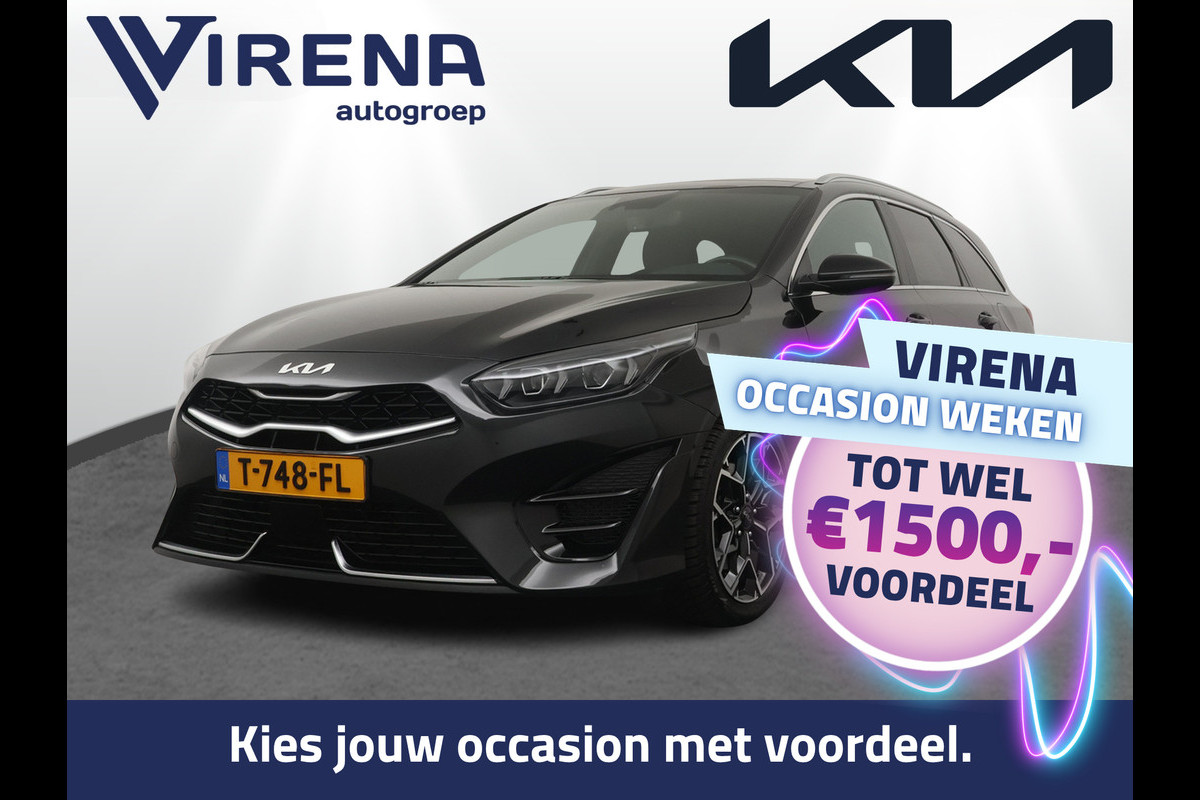Kia Ceed Sportswagon Automaat 1.5 T-GDi GT-Line Automaat - Automatische achterklep - Schuif/Kantel dak - Apple Carplay/Android Auto - Adaptive cruise control - Keyless entry - Fabrieksgarantie t/m 30-06-2030