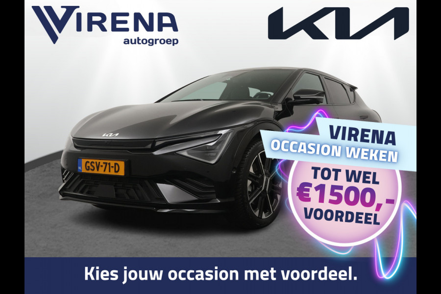 Kia Ev6 GT-Line 84 kWh - Navigatie - LED Koplampen - Stoelverkoeling - Climate Control - Adaptief Cruise Control - Lichtmetalen Velgen - Fabrieksgarantie Tot 2031