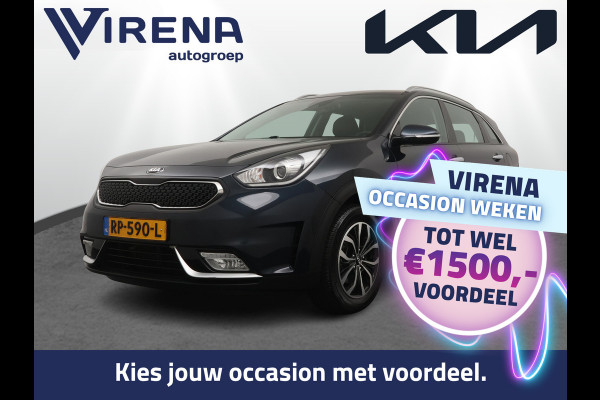 Kia Niro 1.6 GDi Hybrid DynamicLine - Cruise Control - Lichtmetalen Velgen - Navigatie - Climate Control - Apple/Android Carplay - Virena Zekerheidspakket €895