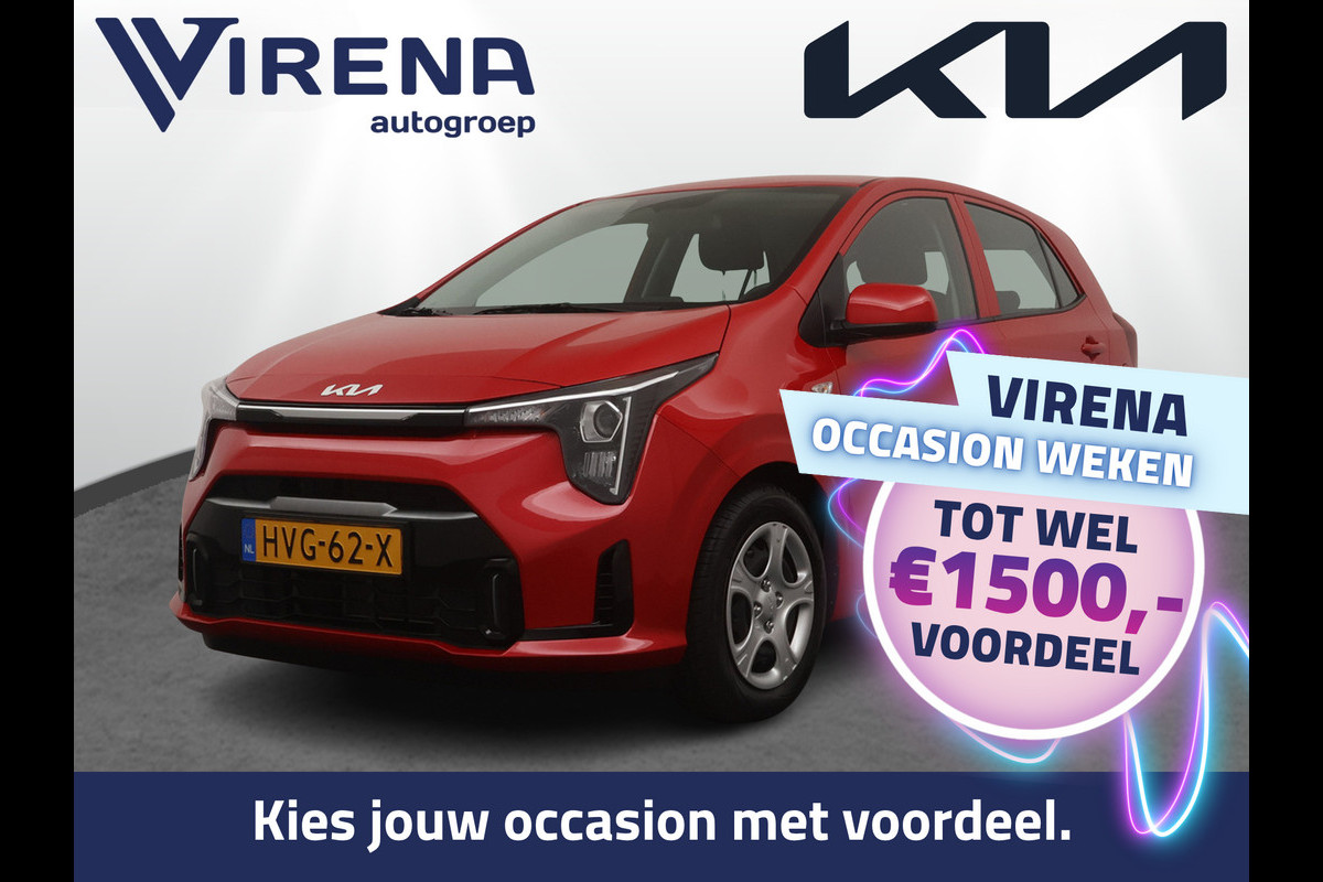 Kia Picanto 1.0 DPI DynamicLine Airco - Apple Carplay/Android Auto - Cruise Control - Navigatie - Achteruitrijcamera -Fabrieksgarantie tot en met 07-2032