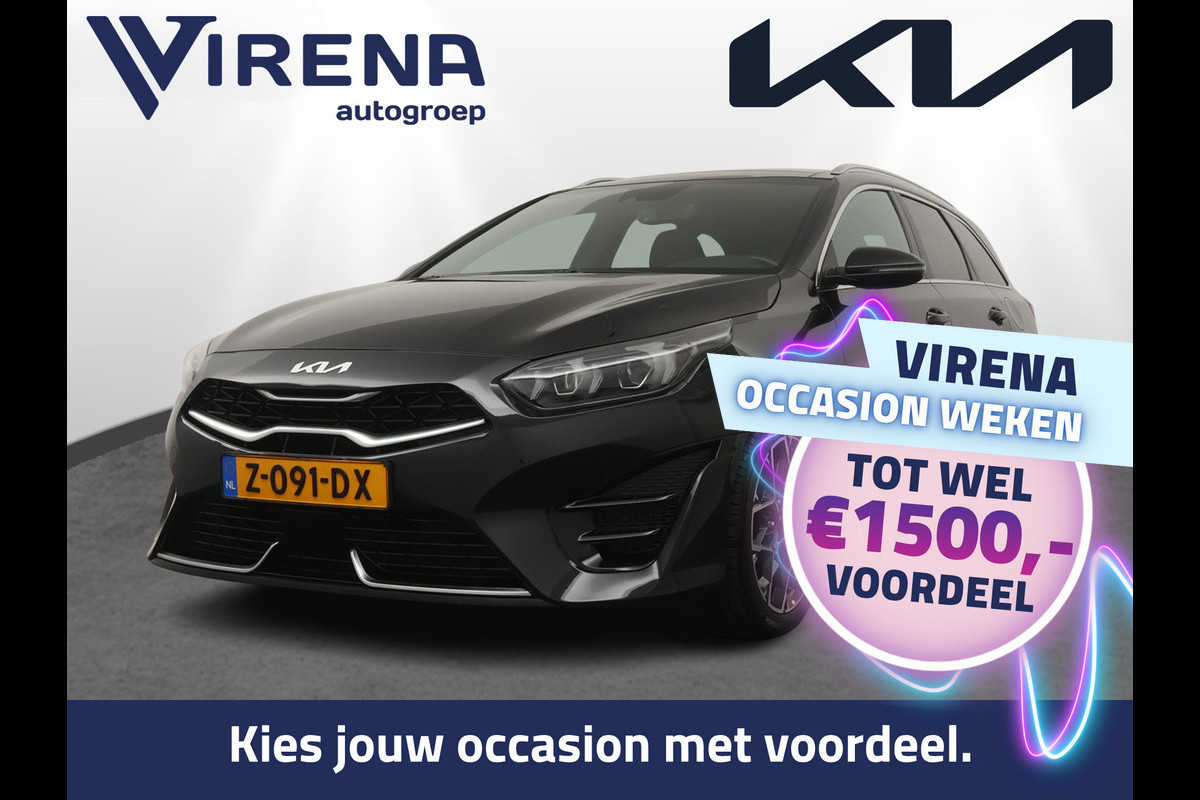 Kia Ceed Sportswagon 1.5 T-GDi GT-Line AUTOMAAT Stoel-/Stuurverwarming - Apple Carplay/Android Auto - Schuif-/Kanteldak - Achteruitrijcamera - Climate Control - Fabrieksgarantie t/m 03-2031