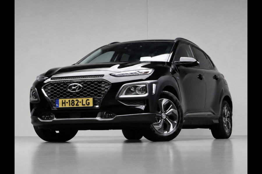 Hyundai Kona 1.6 GDI HEV Fashion Sport (APPLE CARPLAY,HEAD-UP DISPLAY,NAVI,CAMERA,PDC,CRUISE,GETINT,LED,SPORTSTOELEN,LM VELGEN)