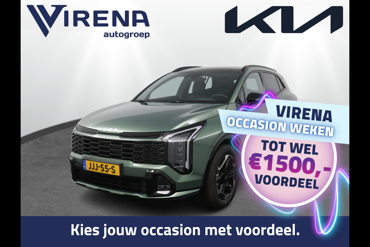 Kia Sportage 1.6 T-GDi Hybrid GT-Line Apple Carplay/Android Auto - Cruise Control - Dodehoekdetectie - Schuif-/Kanteldak  - Navigatie - Stuur/Stoelverwarming - Fabrieksgarantie tot 10-2032