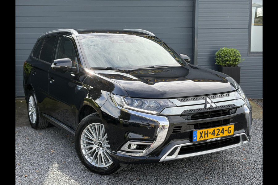 Mitsubishi Outlander 2.4 PHEV Instyle ✓360° Camera✓2e Eigenaar✓Carplay✓Pano✓Navi✓Leder✓Keyless✓Stoelverw✓Stoelverkoeling✓Stuurverw✓Pdc V+A✓Lm velgen✓Net beurt gehad✓Rijstrooksensor✓Dodehoeksenor✓N.A.P✓Apk tot 11-2027