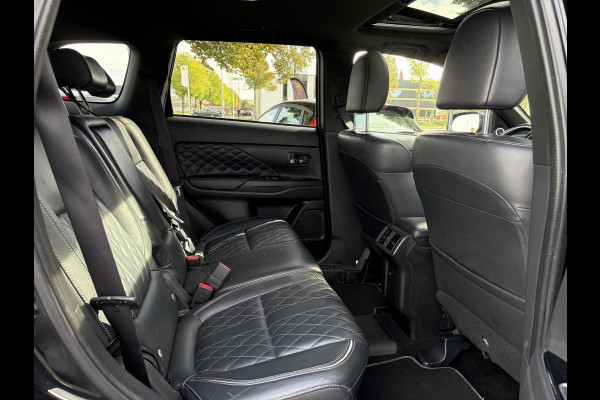 Mitsubishi Outlander 2.4 PHEV Instyle ✓360° Camera✓2e Eigenaar✓Carplay✓Pano✓Navi✓Leder✓Keyless✓Stoelverw✓Stoelverkoeling✓Stuurverw✓Pdc V+A✓Lm velgen✓Net beurt gehad✓Rijstrooksensor✓Dodehoeksenor✓N.A.P✓Apk tot 11-2027