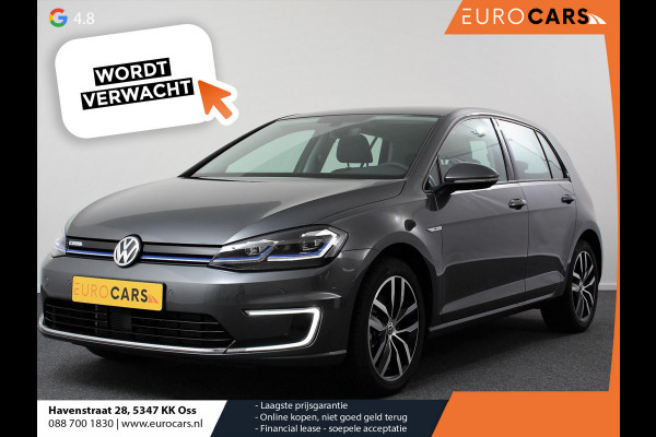 Volkswagen e-Golf Edition Navigatie Climate control Virtual cockpit Parkeersensoren V+A DAB+ Adaptive Cruise Control 17" Lichtmetalen velgen