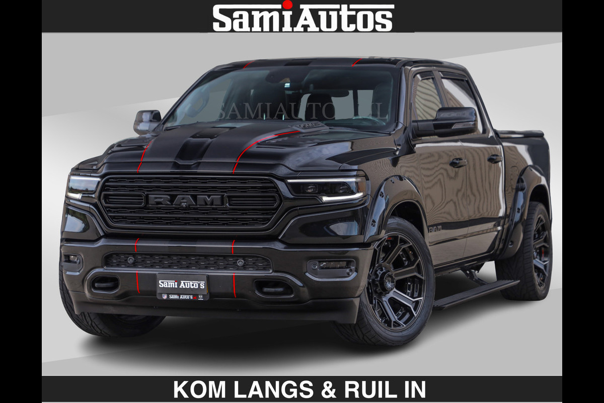 Dodge Ram WIDE BODY | LIMITED | 5.7 V8 | 59950,- excl | STRIPING | TRAIN HORN | CUTOUT | BOM VOL | DC | CREW CAB 5 PERSOONS | DUBBLE CABINE | BEAST | EERSTE EIGENAAR |