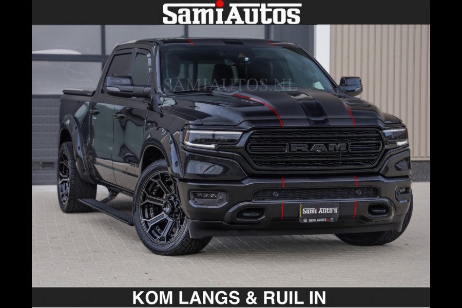 Dodge Ram WIDE BODY | LIMITED | 5.7 V8 | 59950,- excl | STRIPING | TRAIN HORN | CUTOUT | BOM VOL | DC | CREW CAB 5 PERSOONS | DUBBLE CABINE | BEAST | EERSTE EIGENAAR |