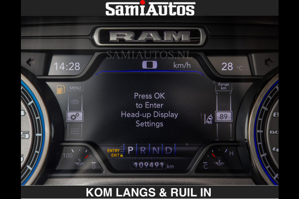 Dodge Ram WIDE BODY | LIMITED | 5.7 V8 | 59950,- excl | STRIPING | TRAIN HORN | CUTOUT | BOM VOL | DC | CREW CAB 5 PERSOONS | DUBBLE CABINE | BEAST | EERSTE EIGENAAR |
