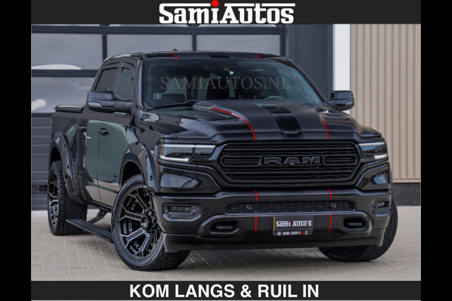 Dodge Ram WIDE BODY | LIMITED | 5.7 V8 | 59950,- excl | STRIPING | TRAIN HORN | CUTOUT | BOM VOL | DC | CREW CAB 5 PERSOONS | DUBBLE CABINE | BEAST | EERSTE EIGENAAR |