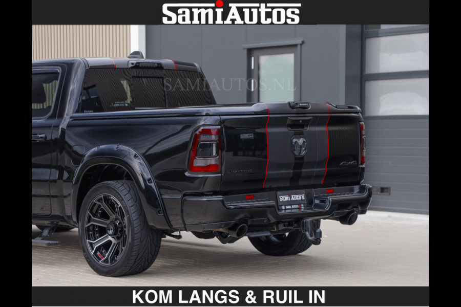 Dodge Ram WIDE BODY | LIMITED | 5.7 V8 | 59950,- excl | STRIPING | TRAIN HORN | CUTOUT | BOM VOL | DC | CREW CAB 5 PERSOONS | DUBBLE CABINE | BEAST | EERSTE EIGENAAR |