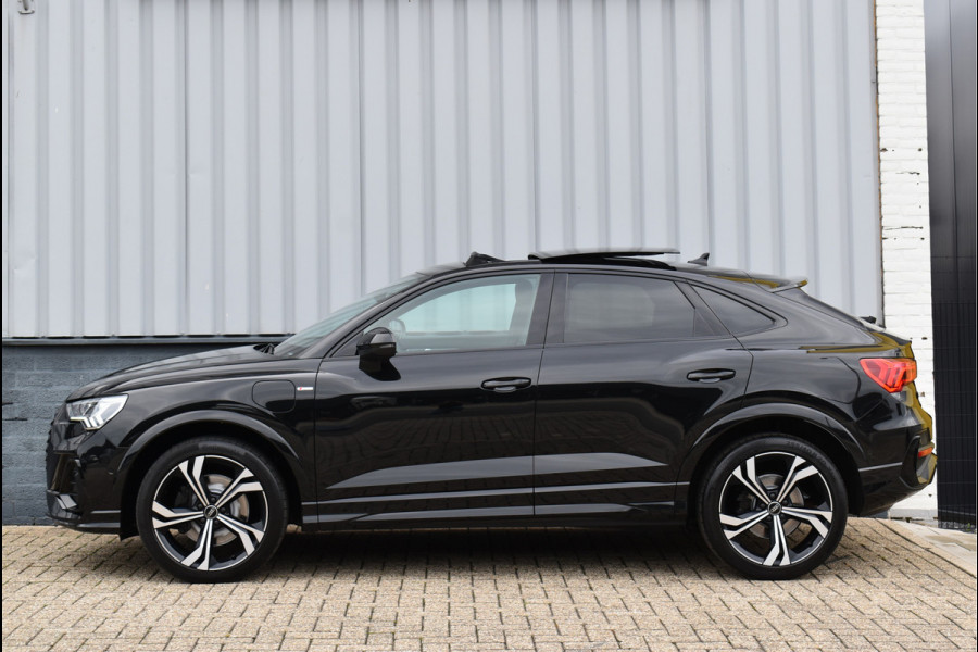 Audi Q3 Sportback 45 TFSI e S-Line 245 Pk Pano Leder Sfeer Trekhaak Navi Camera 20 Inch
