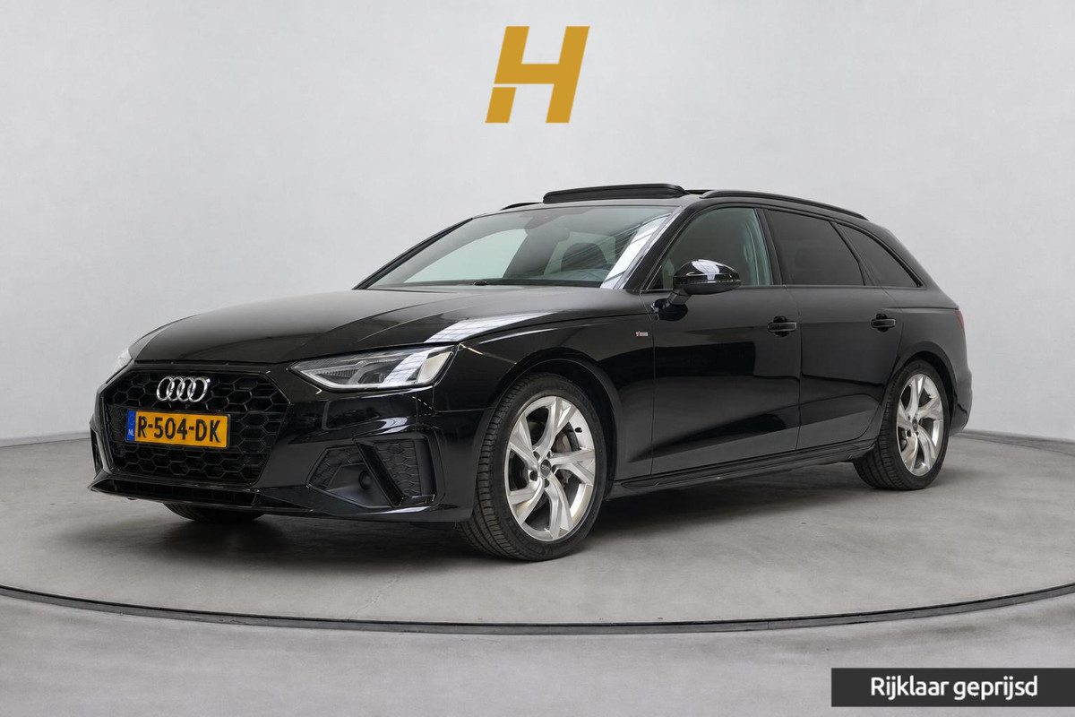 Audi A4 Avant 40 TFSI S edition Competition | Zwart optiek | Panoramadak | Trekhaak | Adaptive | Carplay | Camera | Leder | Sportstoelen