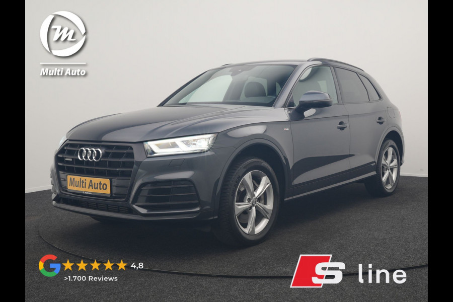 Audi Q5 50 TFSI e Quattro 2x S Line PHEV 300pk | Trekhaak Af Fabriek | Virtual Cockpit | Camera | Sportstoelen Verwarmd | Keyless | Blis | Apple Carplay | Navigatie | DAB | Cruise Control | Plug In Hybrid |