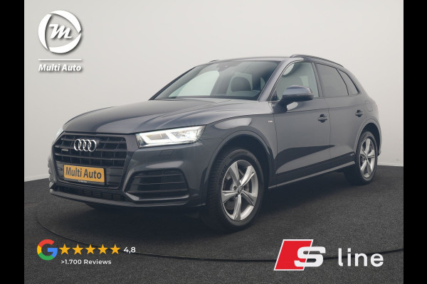 Audi Q5 50 TFSI e Quattro 2x S Line PHEV 300pk | Trekhaak Af Fabriek | Virtual Cockpit | Camera | Sportstoelen Verwarmd | Keyless | Blis | Apple Carplay | Navigatie | DAB | Cruise Control | Plug In Hybrid |