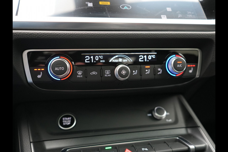 Audi Q3 45 TFSI e 2x S Line PHEV 245pk Dealer O.H. | Trekhaak Af Fabriek | Panodak | Adaptive Cruise | 360 Camera | Matrix LED | Alcantara Sportstoelen Memory & Verwarmd | Blis | Keyless | Sfeerverlichting | Navigatie | DAB | 19"L.M | Plug In Hybrid |