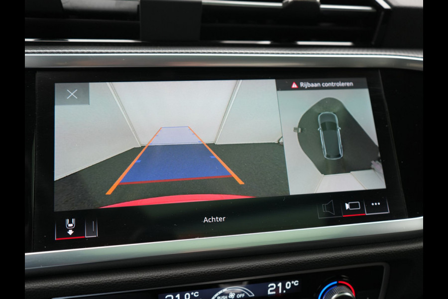 Audi Q3 45 TFSI e 2x S Line PHEV 245pk Dealer O.H. | Trekhaak Af Fabriek | Panodak | Adaptive Cruise | 360 Camera | Matrix LED | Alcantara Sportstoelen Memory & Verwarmd | Blis | Keyless | Sfeerverlichting | Navigatie | DAB | 19"L.M | Plug In Hybrid |