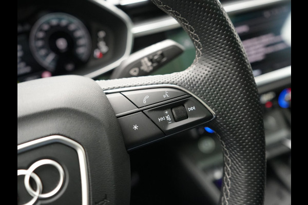 Audi Q3 45 TFSI e 2x S Line PHEV 245pk Dealer O.H. | Trekhaak Af Fabriek | Panodak | Adaptive Cruise | 360 Camera | Matrix LED | Alcantara Sportstoelen Memory & Verwarmd | Blis | Keyless | Sfeerverlichting | Navigatie | DAB | 19"L.M | Plug In Hybrid |