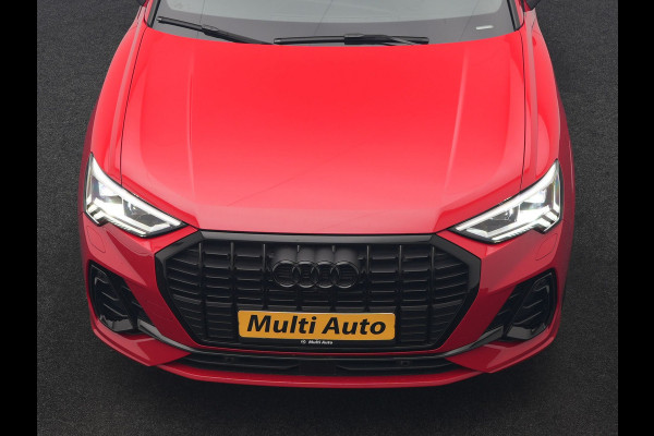Audi Q3 45 TFSI e 2x S Line PHEV 245pk Dealer O.H. | Trekhaak Af Fabriek | Panodak | Adaptive Cruise | 360 Camera | Matrix LED | Alcantara Sportstoelen Memory & Verwarmd | Blis | Keyless | Sfeerverlichting | Navigatie | DAB | 19"L.M | Plug In Hybrid |