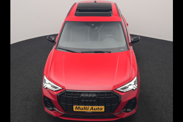 Audi Q3 45 TFSI e 2x S Line PHEV 245pk Dealer O.H. | Trekhaak Af Fabriek | Panodak | Adaptive Cruise | 360 Camera | Matrix LED | Alcantara Sportstoelen Memory & Verwarmd | Blis | Keyless | Sfeerverlichting | Navigatie | DAB | 19"L.M | Plug In Hybrid |