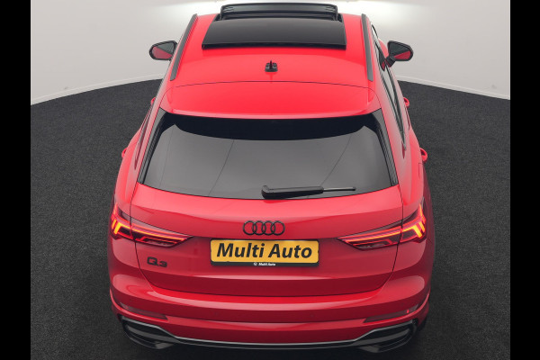 Audi Q3 45 TFSI e 2x S Line PHEV 245pk Dealer O.H. | Trekhaak Af Fabriek | Panodak | Adaptive Cruise | 360 Camera | Matrix LED | Alcantara Sportstoelen Memory & Verwarmd | Blis | Keyless | Sfeerverlichting | Navigatie | DAB | 19"L.M | Plug In Hybrid |