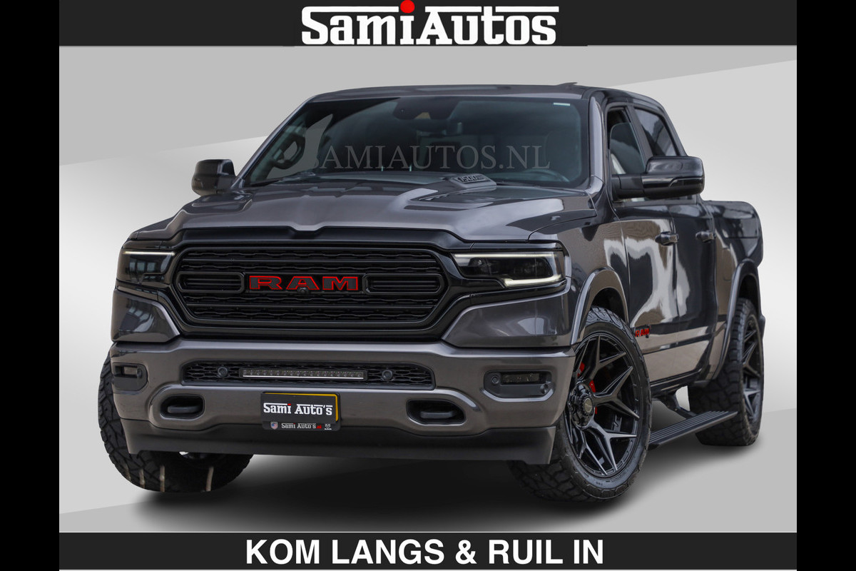 Dodge Ram MARGE + INCL BPM | LIMITED RED LINE 5.7 V8 HEMI | VIRTUAL | HUD | BOM EN BOM VOL | LUCHTVERING | 4X4 | CREWCAB DC | 5 PERSOONS BEDRIJFSAUTO | DUBBELE CABINE | LET OP: MARGE BTW VRIJ EN BPM IS BETAALD !