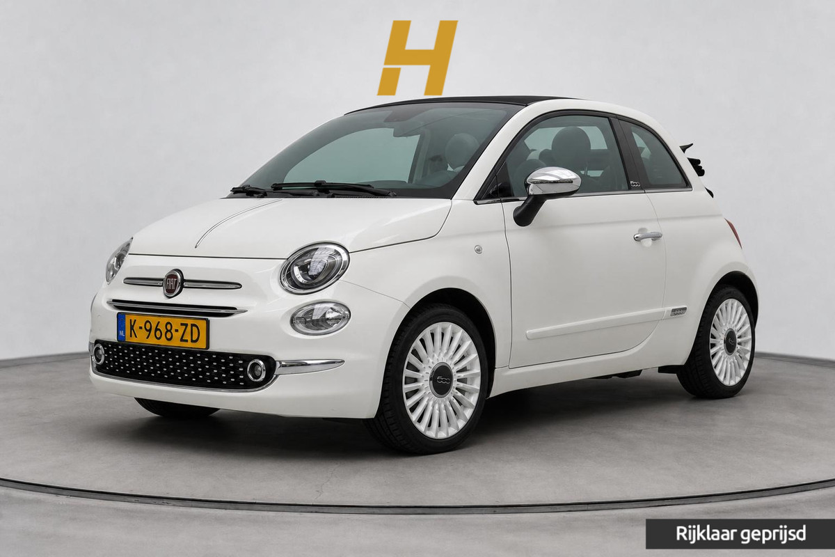 Fiat 500C 1.0 Hybrid Star | Navigatie | Apple Carplay | Climate control | Parkeersensoren | Half leder
