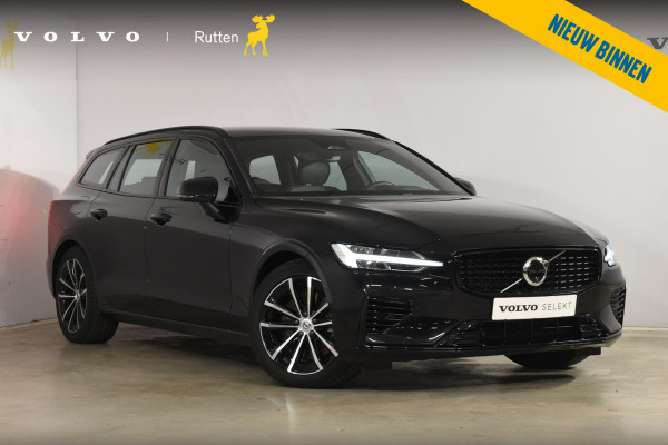 Volvo V60 T6 350PK Plug-in hybrid AWD Plus Dark / Adaptive Cruise Control / 360 Camera / Harman Kardon / Stoel- en stuurverwarming / Stoelverwarming achter / Trekhaak elektrisch wegklapbaar / Elektrische stoelen met geheugen