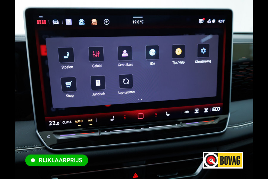 Volkswagen Tiguan 1.5 eHybrid Elegance | Elec. trekhaak | HUD | Pano dak | Stoel- stuur- & achterbankverw. | IQ Led | Adap. Cruise | Massagestoelen, Sfeerverlichting, Navigatie, App. connect, Spraakbediening, 19"LMV, Cipressino Green Metallic