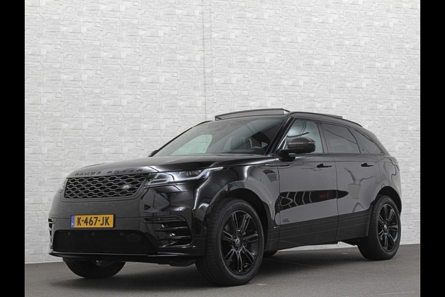 Land Rover Range Rover Velar P250 AWD R-Dynamic | 360 Camera | Panorama | ACC | Leder | Meridian | 2021 |  Memory | Stoelventilatie | Carbon | Black-Optic | Sfeerverlichting | NL Auto | NAP | Dealer onderhouden. Btw Auto | 32825,= ex btw | 23925,= ex btw & ex bpm.