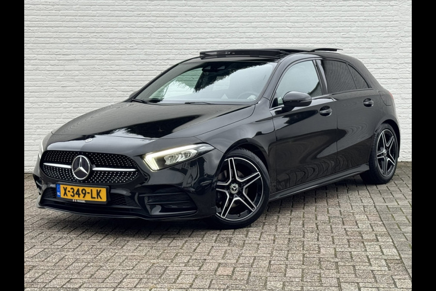 Mercedes-Benz A-Klasse 200 Business Solution AMG Line Pano Cilma Navi Carplay Stoelverw. OEM-sfeerverlichting Digitaaldash