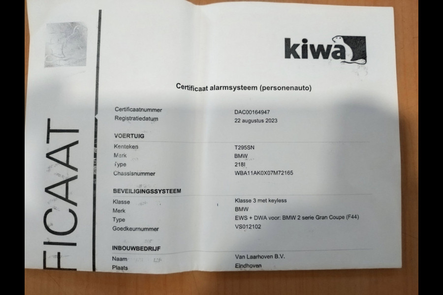 BMW 2 Serie Gran Coupé 218i Dealer onderhouden!