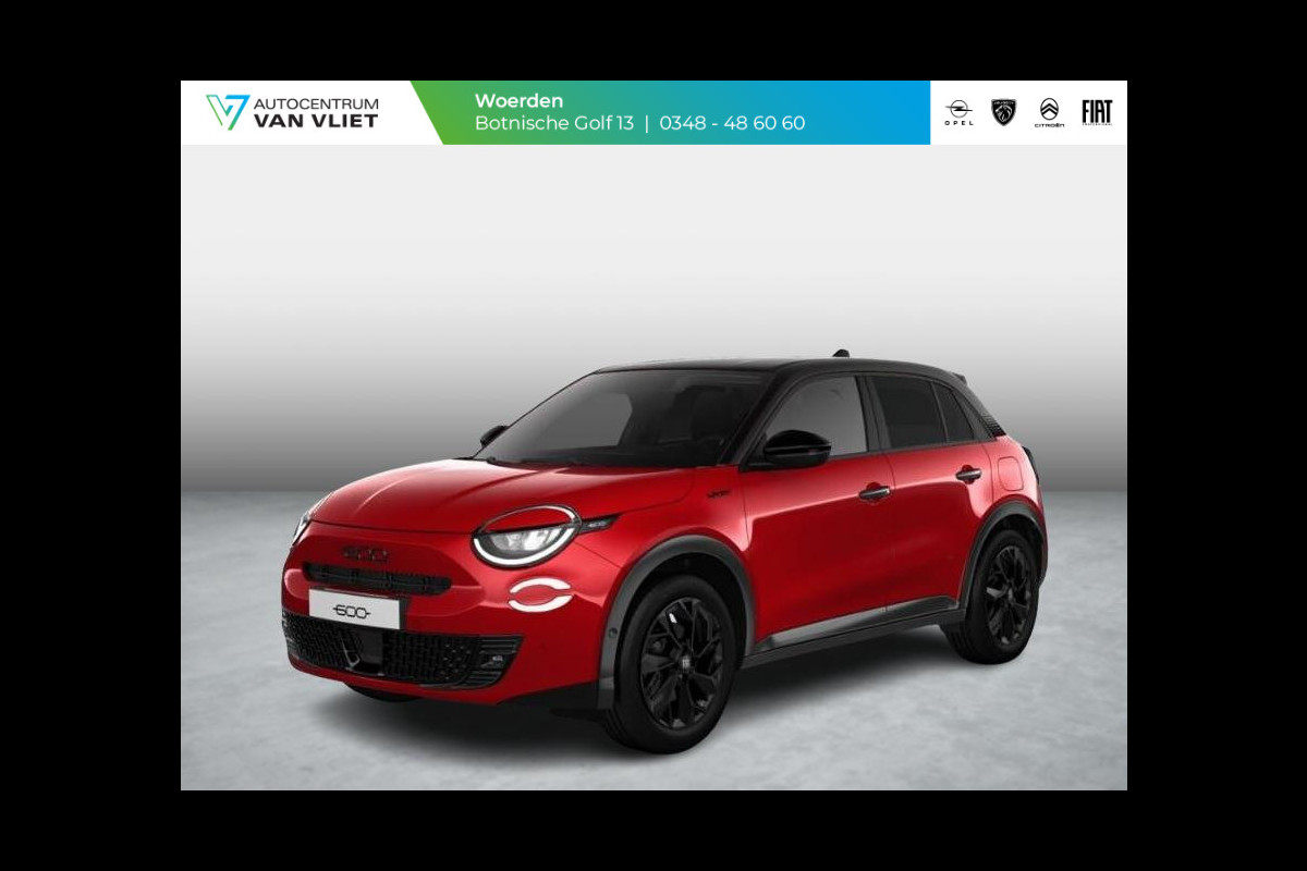 Fiat 600 1.2 Hybrid Sport | Clima | Camera | Adapt. Cruise | BSM | Navi | 18" | Winter Pack | Apple Carplay