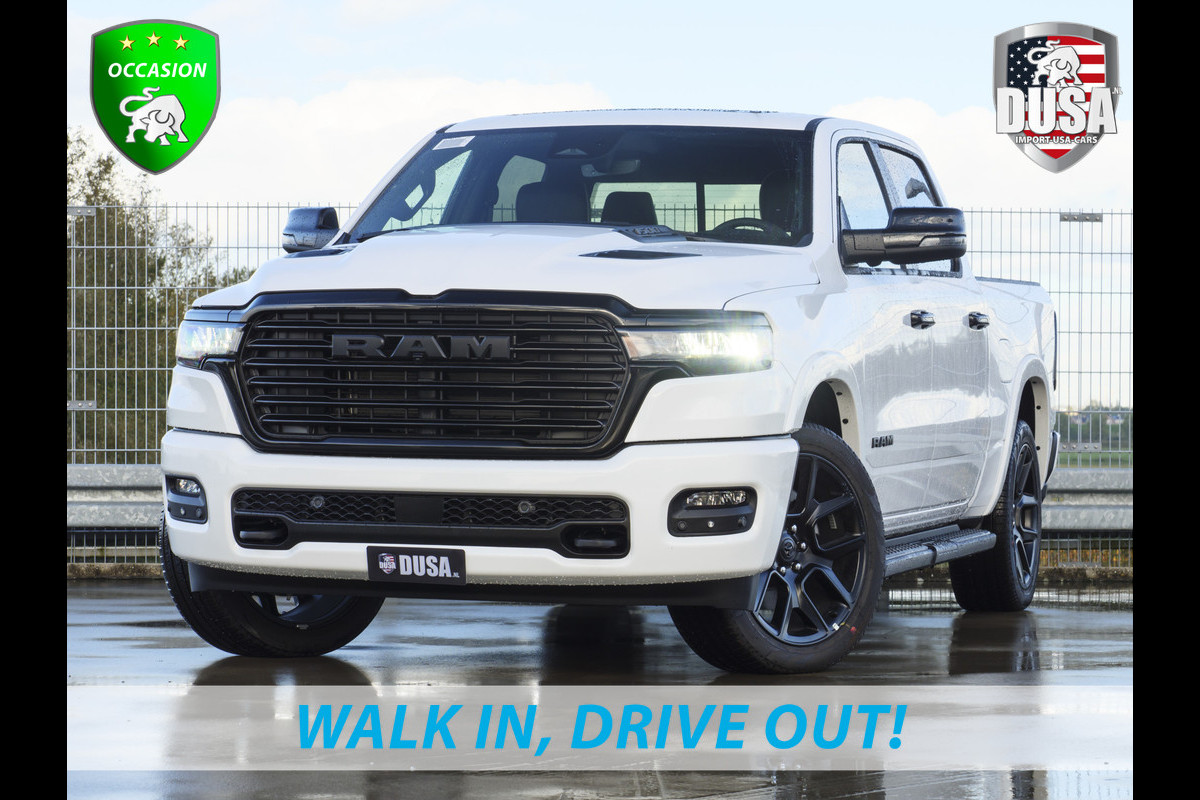 Dodge Ram 1500 | Laramie | Night | 3.0L I6 Hurricane | Crew Cab | 4X4 | 14,4-inch Touchscreen | Passenger Display | Getoonde accessoires zijn verkrijgbaar tegen meerprijs