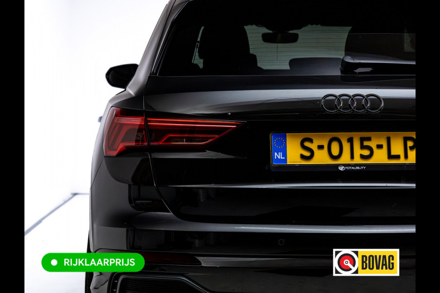 Audi Q3 35 TFSI 3x S-Line Pro Line | 20"LMV | Cruise | Stoelverw. | Elec klep | Elec. verst. stoelen | App. connect | Navigatie, PDC V+A, Sfeerverlichting, Subwoofer , Keyless