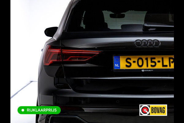Audi Q3 35 TFSI 3x S-Line Pro Line | 20"LMV | Cruise | Stoelverw. | Elec klep | Elec. verst. stoelen | App. connect | Navigatie, PDC V+A, Sfeerverlichting, Subwoofer , Keyless