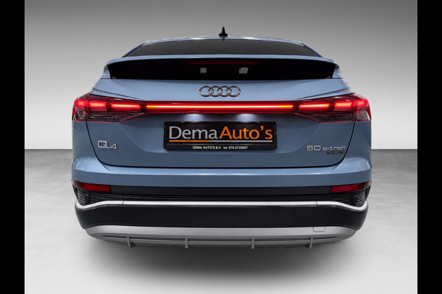 Audi Q4 Sportback e-tron 50 quattro 21" 3X S-LINE LEDER+ M-STOELEN/PANO/H-UP/SONOS/DAB/CARPLAY/ADAPT-CRUISE///