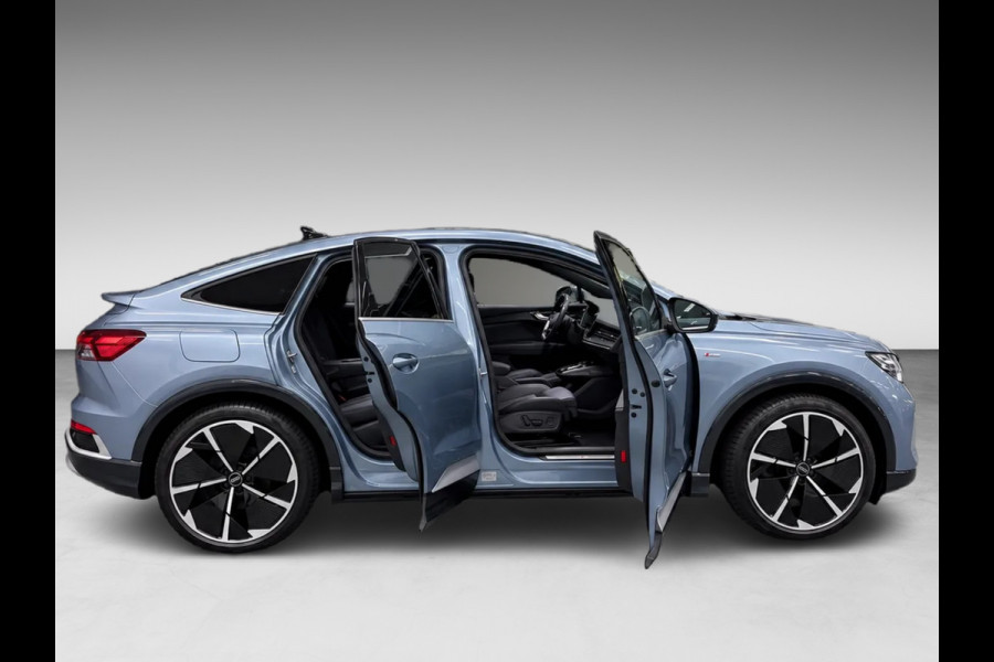 Audi Q4 Sportback e-tron 50 quattro 21" 3X S-LINE LEDER+ M-STOELEN/PANO/H-UP/SONOS/DAB/CARPLAY/ADAPT-CRUISE///
