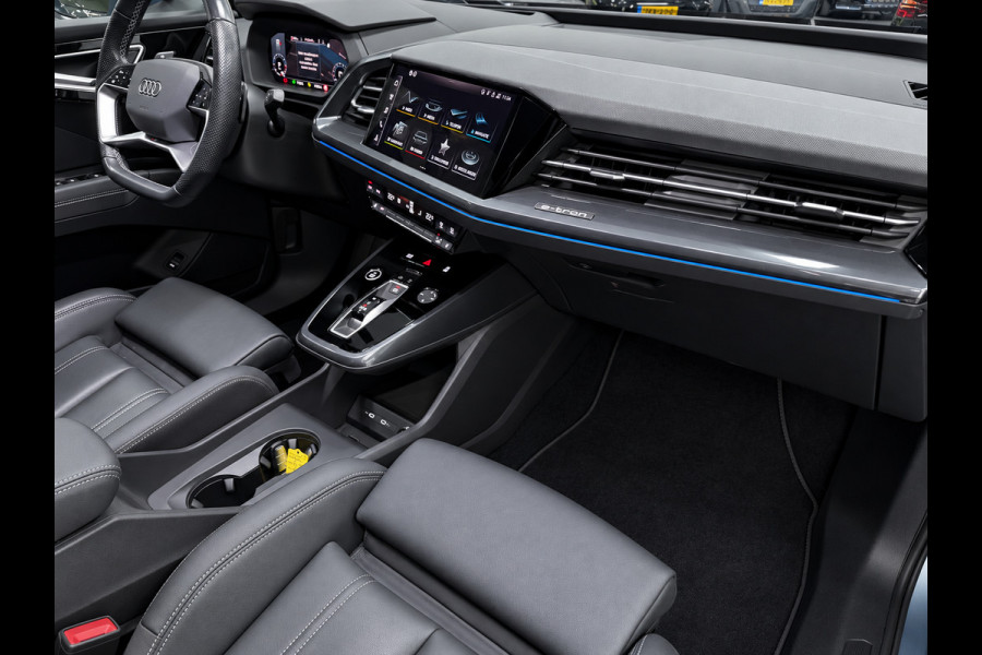 Audi Q4 Sportback e-tron 50 quattro 21" 3X S-LINE LEDER+ M-STOELEN/PANO/H-UP/SONOS/DAB/CARPLAY/ADAPT-CRUISE///