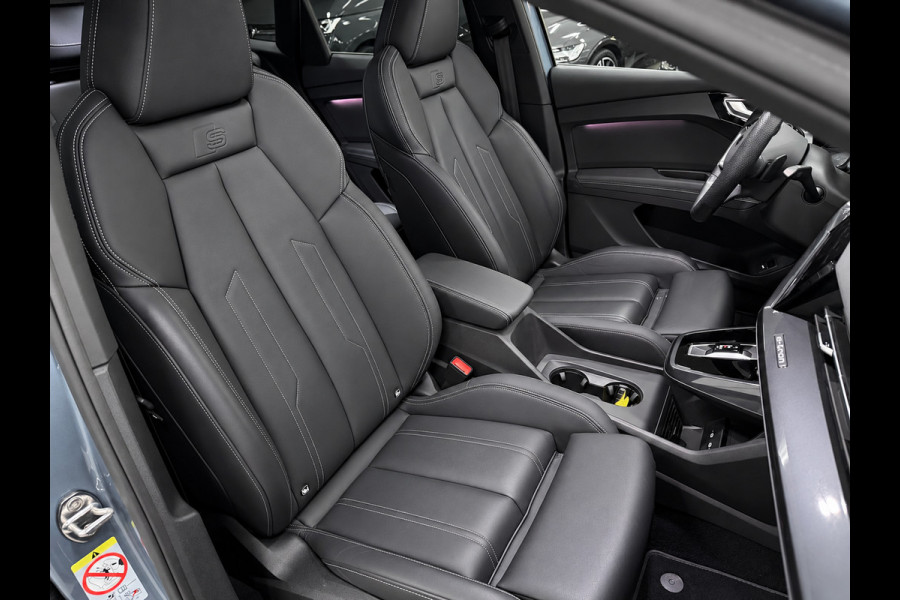Audi Q4 Sportback e-tron 50 quattro 21" 3X S-LINE LEDER+ M-STOELEN/PANO/H-UP/SONOS/DAB/CARPLAY/ADAPT-CRUISE///
