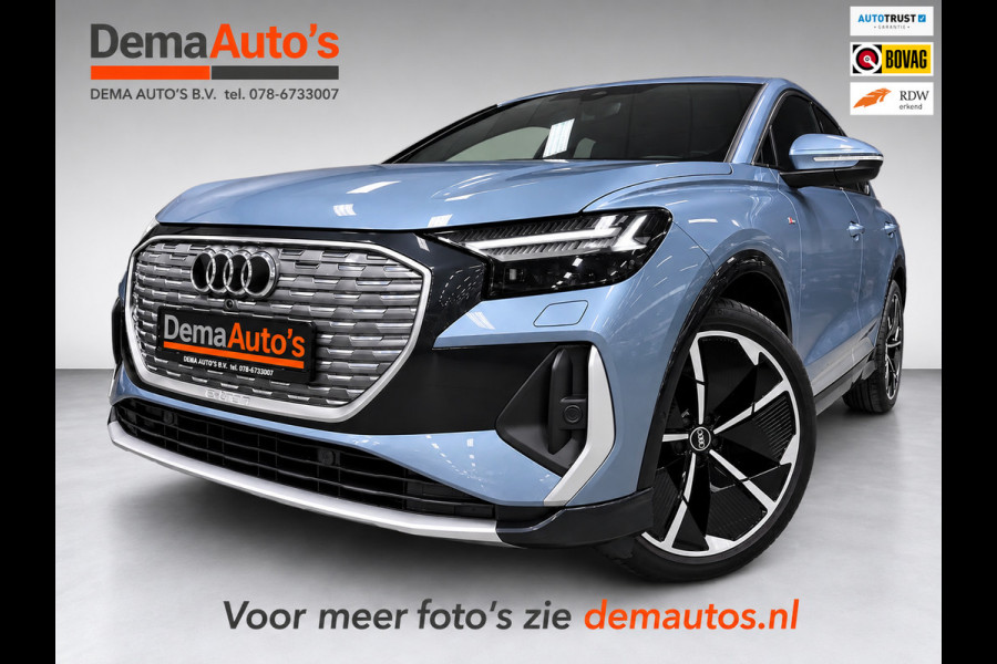 Audi Q4 Sportback e-tron 50 quattro 21" 3X S-LINE LEDER+ M-STOELEN/PANO/H-UP/SONOS/DAB/CARPLAY/ADAPT-CRUISE///