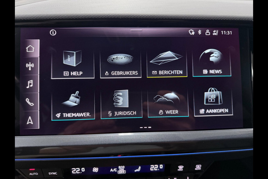 Audi Q4 Sportback e-tron 50 quattro 21" 3X S-LINE LEDER+ M-STOELEN/PANO/H-UP/SONOS/DAB/CARPLAY/ADAPT-CRUISE///