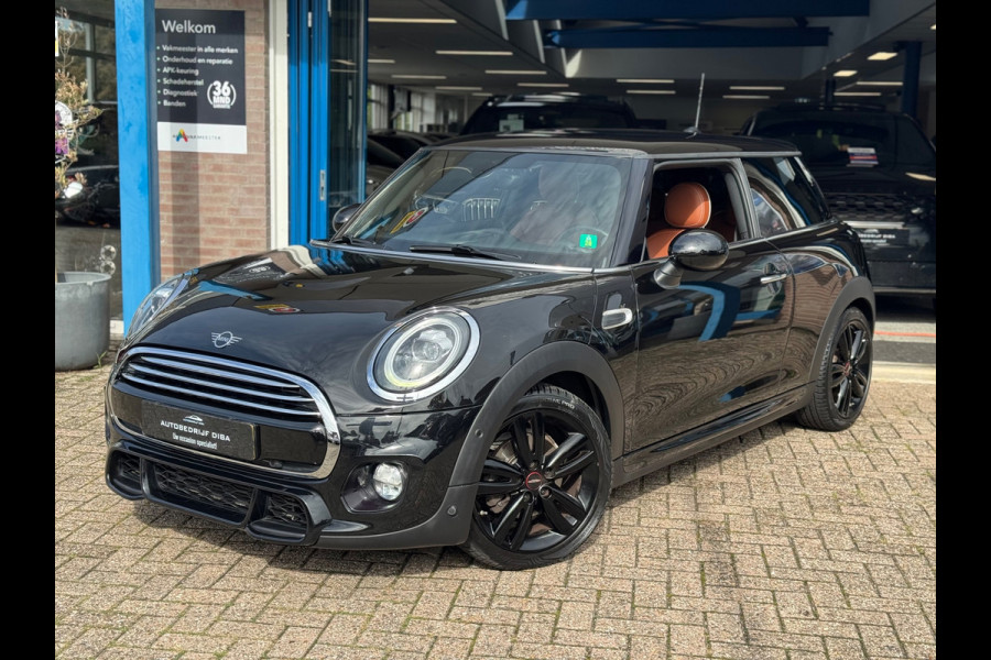 MINI 3-deurs 1.5 Cooper JCW 2019 ZWART NAVI LEDER LM NAP!