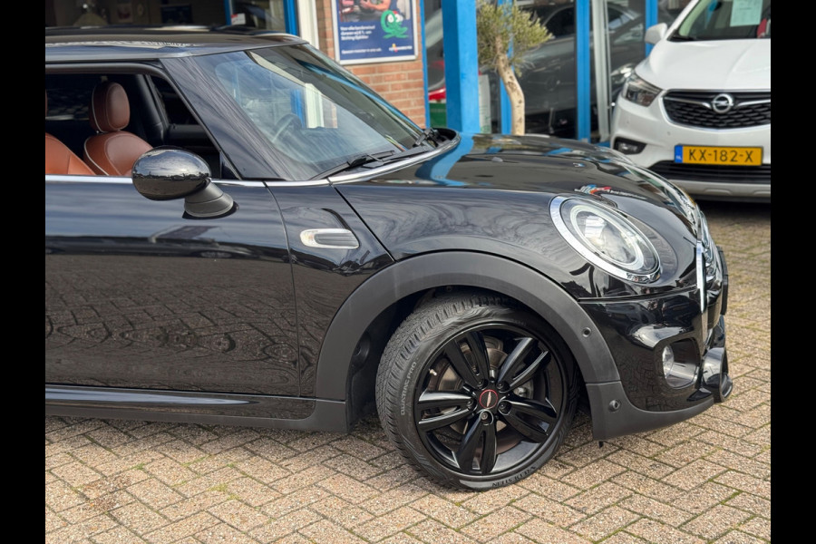 MINI 3-deurs 1.5 Cooper JCW 2019 ZWART NAVI LEDER LM NAP!